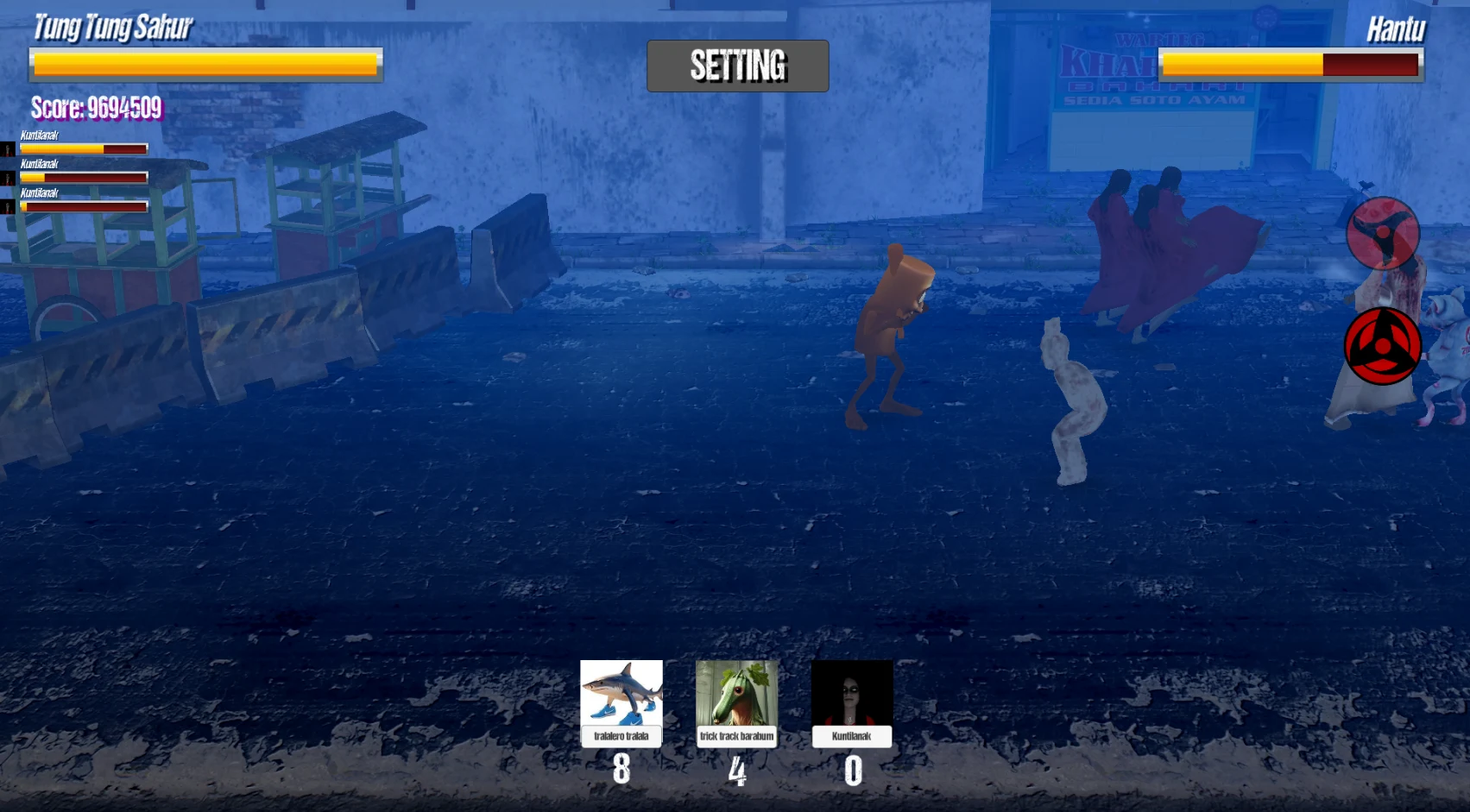 Tung Tung Tung Sahur Vs Pocong screenshot