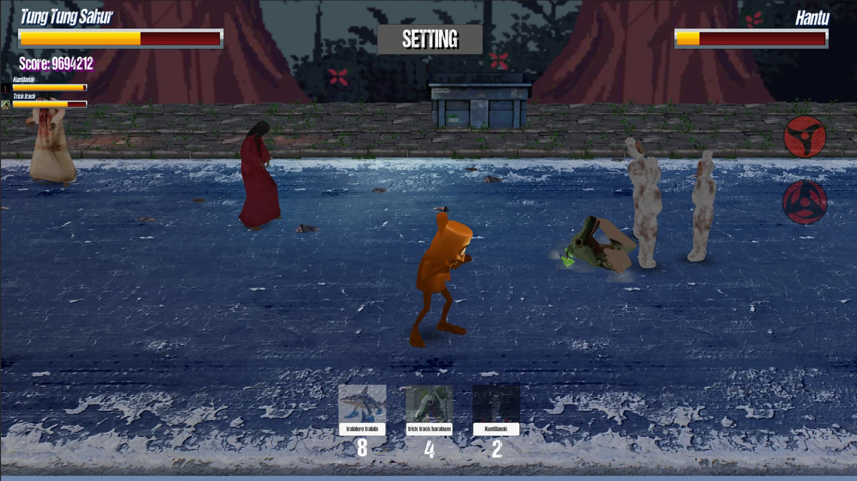 Tung Tung Tung Sahur Vs Pocong screenshot
